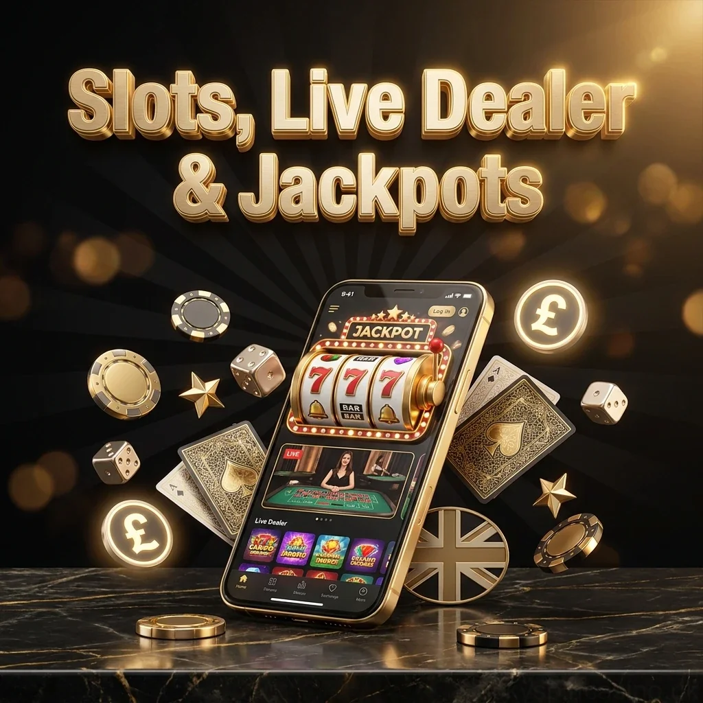 Slots, Live Dealer& Jackpots